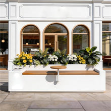 Park Planter Bench Planter Bench Combination Flower Box Planting Trough