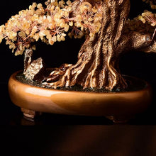 YXIANG56Q Office Desk Decor Feng Shui Money Tree Natural Citrine Bonsai Tree of Life Large Feng Shui Wealth Tree Office Home Feng Shui Ornaments Desk Decorations