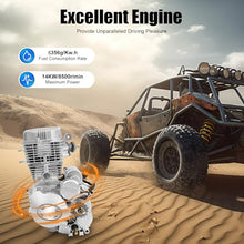 4-Stroke Single Cylinder Engine， 2-in-1 Electric & Foot-Operated Start CDI Electronic Ignition Gas Powered Multi-Use Engine Easy Installation Low fuel consumption for 200cc 250cc ATV Models