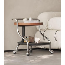 CHmrfvqtus Couch Side Table Movable Rock Board Side Table Living Room Small Apartment Retro Creative Cart