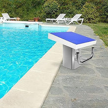 Acivirdde Pool Diving Platform, Diving Board with Stainless Steel Base, Non-Slip Surface, Adjustable Incline, Competition Diving Equipment.