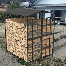 JDXQBLD Firewood Rack Extra Large Tall Outdoor Firewood Rack Square Stand Waterproof Fireplace Garden