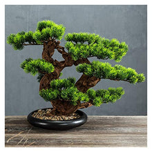 zxb-shop Artificial Tree Simulation Welcome Guest Bonsai Green Plants Fake Plant Potted Plants Decorative Tree Resin Simulation Bonsai (Color : A)