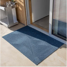HEYMAT Sjø Premium Scandinavian Indoor & Outdoor Doormat – Designer Entry Mat with Superior Dirt & Moisture Control – Non-Slip – Blue, 3' x 4'