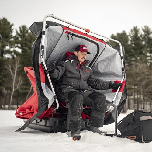 Eskimo Wide 1™ XR Thermal Insulated Sled Shelter Red