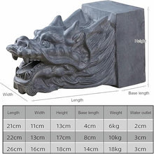Wall Fountain Faucet Dragon Head, Pond Fountain Nozzle, Animal Garden Water Outlet Water Sprayer, for Koi Pond, for Garden, Yard, Lawn