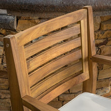 Christopher Knight Home Hermosa Acacia Wood Outdoor Barstools, 4-Pcs Set, Teak Finish