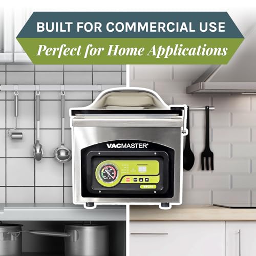 Vacmaster VP210 Maintenance-Free Chamber Vacuum Sealer Stainless Steel Silver