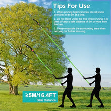 Pole Saw Extendable Pole Pruning Saw, Long Reach Tree Pruning Saw, Telescopic Tree Pruner Garden Tree Lopper, Branch Pruner Cutter (Pole Saw, 2M), GZJ-UK-0674