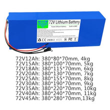 WSDAV Lithium Battery 72V Replacement Battery 72V 12Ah 15Ah 18Ah 20Ah 25Ah 30Ah 35Ah 40Ah 45Ah Batteries with Charger,72v40ah