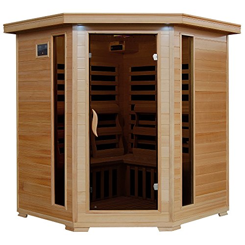 Blue Wave HeatWave BSA2420 4 Person Hemlock Carbon Infrared Sauna