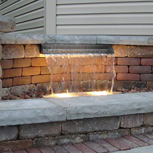 Atlantic Water Gardens SS36-316 Waterfall Spillway 36-Inch Stainless Steel