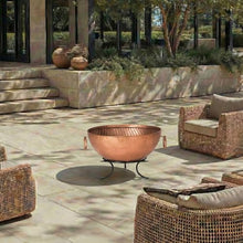 SAFAVIEH Outdoor Bangkok Metal Fire Pit, 32" Copper/Black PIT1005A