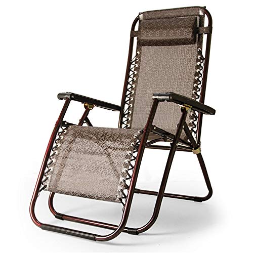 KG7HQRP Renovation House Folding Lounger Recliner Outdoor Home Recliner Chair Adjustable Folding Lounge Chaise Reclining Lawn Chairs with Pillow Outdoor Patio Sunloungers Reclining Chairs