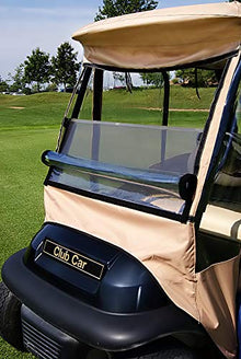 DOORWORKS GOLF CART ENCLOSURES Blue Universal Golf Cart Cover with Travel Bag - Portable & Drivable 4-Sided - Fits EZGO TXT RXV & Club Car DS Precedent Onward (Blue, 60” L X 44” W)
