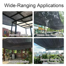 HYDBCNA Black Shade Cloth, Breathable Shading Netting with Grommets