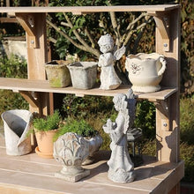 Bakufu Outdoor Garden Potting Bench Open Shelf 4 Layer Multifunction Storage Brown