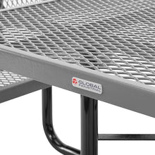 Global Industrial 46" Square Picnic Table with Backrests, Expanded Metal