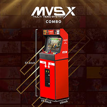 UNICO NEOGEO MVSX Arcade with 50 SNK Retro Games, 17" Screen Red
