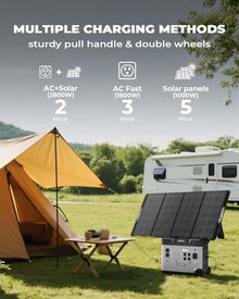 P5000 Plus 5120Wh Portable Power Station with 200W Solar Panel