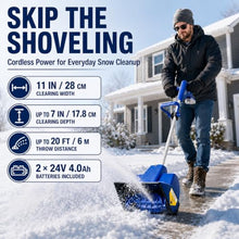 Cordless Electric Snow Shovel, Battery Powered Snow Blower
