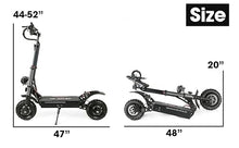 Tumotcy 5600W Electric Scooter Dual Motor 50mph 56 Mile Range Black