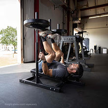 Titan Fitness Vertical Leg Press Machine 400 LB Capacity Diamond Footplate Olympic Plate Compatible