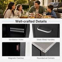 LDAILY 59 Inch Outdoor Grill Table with Stainless Steel Top