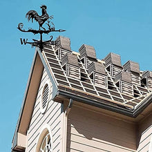 Weathervane Metal for roof Garden Yard Weathervane Wind Vane Rooster Pattern Wind Direction Tool Roof Mount Ornamenttion Outdoor Farmhouse Yard