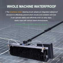 Solar Panel Cleaning Brush and Pole Water Fed Pole Kit with Telescopic Pole Water Fed Brush Washer Rolling Cleaning Brush for Outdoor Photovoltaic Solar Panel Glass Window Roof (5.5m/18ft)
