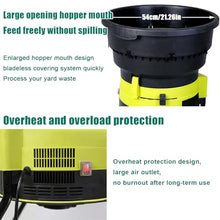 2500w Electric Leaf Mulcher/Shredder,Wood Chipper Electric,Wood Chippers Shredders Mulchers, 8000rpm Electric Chipper with Wheels and Storage Bag, For Yard Cleanup, Garden Leaves Powercord×30m