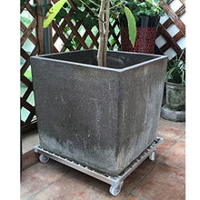 QUANGJN Plant Caddy with Wheels Heavy Duty,Rolling Plant Stand 330Lb Capacity, Outdoor Planter Caddies Large Flower Pot Mover Plant Dolly Holder Planter Trolley Ca,White-39cm/15in