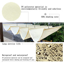 Retractable Outdoor Waterproof Pergola Canopy - Rainproof Shade Cover
