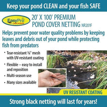 EasyPro NR201F Premium Pond & Garden Cover Netting, 3/8" X 20' X 100'