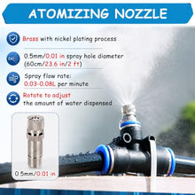 MZZKFC Irrigation Fogging Kit，Farm Cooling Mister for Construction Fence/Livestock/Greenhouse Garden，Outdoor Atomizing Mist Tubing Kit with Brass Nozzles(200m/656')