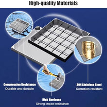 WXPWAMZ 304 Stainless Steel FInspect CoverAccess Lid for Septic Tan with Lift HookMetal Cover for Patios and Paving (70 x 80 cm)