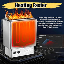 Pfps 9KW Electric Sauna Heater, Stainless Steel Dry Sauna Stove, Built-in Controller with Fast Heating, 0-180 Min Timer, 0-80℃ Temp, for Steam Room, Spa 8KW-In380