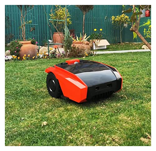 Cordless Electric Lawn Trimmer, Lawn Mower Automatic Rechargeable Robot Mower with Docking Station Smart App Control Gardening Tools for Golf Course and Garden Lightweight Low Noise Easy to use