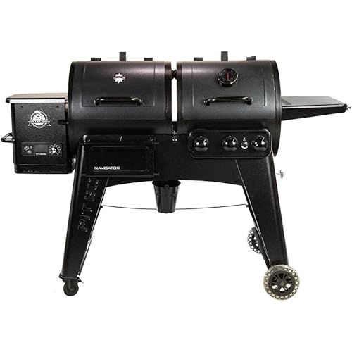 PIT BOSS PB1230 Pellet/Propane Combo BBQ Black