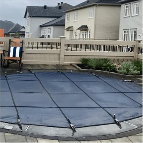 KGBNYSS Pool Cover Pool Safety Cover for Pets/Leaf Protection, Winter Swimming Pool Cover with Fitting Kit(10m/33ft)