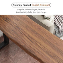 JYPIINFS Industrial Solid Wood Bar Table - Rectangle Dining Coffee with Metal Base Narrow Balcony Railing Irregular Edges(120 * 40 * 105cm/47.2 * 15.7 * 41.3in)