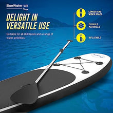 Blue Water Toys Inflatable Stand Up Paddle Board Kit Black