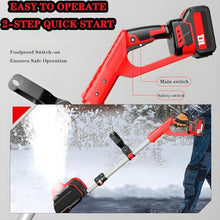piudoiliy 1200W Electric Snow Blower,Handheld Snow Blower,Snow Thrower Equipment,for Driveway,Yard, Lawn, Patio