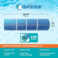 Hurricane Filters 16 Pack HF7489-04M Elite Aseptic Pool Filter Cartridge - Replacement for PA112, Unicel C-7489, Filbur FC-1275, Hayward Super-Star-Clear C-4500, C-4520, CX875XRE