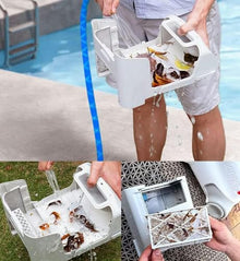 WZUOPG Automatic Swimming Pool Robot Cleaner, Wireless Swimming Pool Vacuum Cleaner, Dual Drive Motor, Floor Level Pool Self Stacking Swimming Pool Vacuum Cleaner