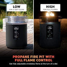 Ninja Fireside360 Fire Pit & Heater, 80,000 BTU, 3 Modes, Push Start, Black