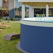 Planet Pool Steel Wall Pool Round Choice of Sizes 90 cm Deep Steel 0.3 mm Anthracite Foil 0.2 mm Sand Overlap 350 x 90