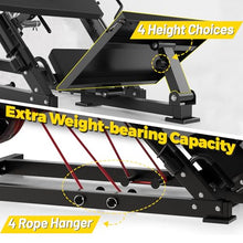 GarveeLife Leg Press Hack Squat Machine Combo Black