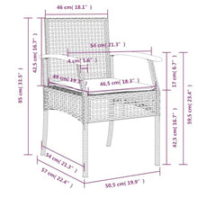 XHNIFBN 5-Piece Outdoor Patio Dining Set, PE Rattan Garden Furniture with Rectangular Tempered Glass Top Table and 4 Cushioned Chairs for Backyard, Terrace and Balcony, Grey