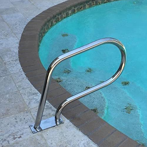 Swimming Pool Stair Rail for Inground Pool Entry Swimming Pool Stair Rail 3-Bend Swimming Pool Safety Handrails for Garden Backyard Pools
